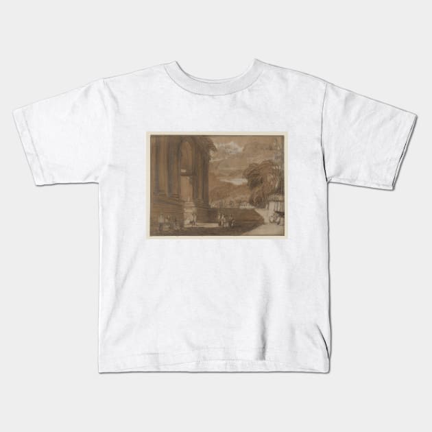 Aosta, The Arch of Augustus, Looking South to Mt Emilius, 1802 Kids T-Shirt by Art_Attack